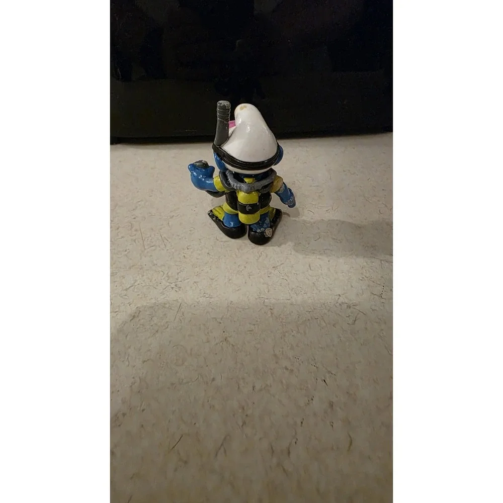 Smurfs 20466 Scuba Diver Smurf Vtg Figure Mask Snorkel Schleich PVC Figurine